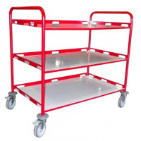 Desserte de Service Stratifié 3 Plateaux - 1000x600x1005mm - 200kg Desserte de Service Stratifié 3 Plateaux - 1000x600x1005mm - 200kg