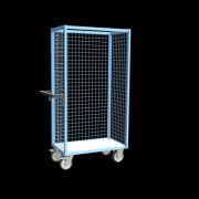 Chariot de Transport Grillagé - 3 Côtés - 815x485x1720mm - 500kg