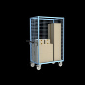 Chariot de Transport Grillagé - 3 Côtés - 965x585x1720mm - 500kg