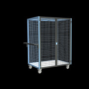 Chariot de Transport Grillagé - 4 Côtés Verrouillable - 1165x785x1690mm - 250kg
