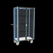 Chariot de Transport Grillagé - 4 Côtés Verrouillable - 815x485x1720mm - 500kg