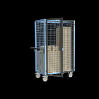 Chariot de Transport Grillagé - 4 Côtés Verrouillable - 965x585x1720mm - 500kg Chariot de Transport Grillagé - 4 Côtés Verrouillable - 965x585x1720mm - 500kg