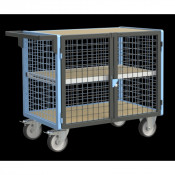 Chariot de Transport Grillagé - Verrouillable - 1000x600x965mm - 500kg
