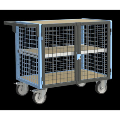 Chariot de Transport Grillagé - Verrouillable - 1000x600x965mm - 500kg