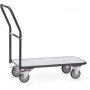 Chariot de magasin ESD à dossier de poussée - 850x450mm - 300kg