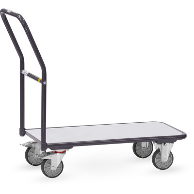 Chariot de magasin ESD à dossier de poussée - 850x450mm - 300kg