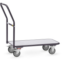 Chariot de magasin ESD à dossier de poussée - 850x450mm - 300kg