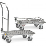 Chariot ESD dossier rabattable alu - Fetra, robustesse et confort