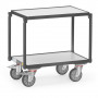 Rouleur de bacs ESD, 2 plateaux avec rebord - 605x408mm - 250kg