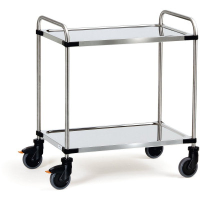 Chariot Inox 2 Plateaux - 630x400mm - 120kg
