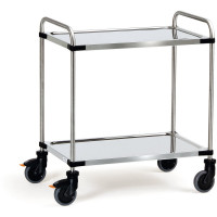 Chariot Inox 2 Plateaux - 630x400mm - 120kg Chariot Inox 2 Plateaux - 630x400mm - 120kg