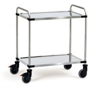 Chariot Inox 2 Plateaux - 800x500mm - 120kg