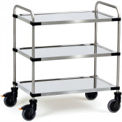 Chariot Inox 3 Plateaux - 630x400mm - 150kg