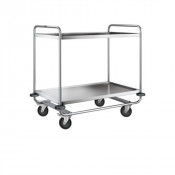 Desserte Inox 18/10e - 2 Plateaux - 1000x600mm - H.1010mm - 160kg