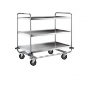 Desserte Inox 18/10e - 3 Plateaux - 1000x600mm - H.1010mm - 200kg