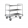 Desserte Inox 18/10e - 3 Plateaux - 1000x600mm - H.1010mm - 200kg