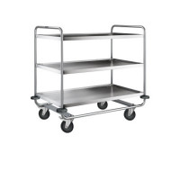 Desserte Inox 18/10e - 3 Plateaux - 1000x600mm - H.1010mm - 200kg Desserte Inox 18/10e - 3 Plateaux - 1000x600mm - H.1010mm - 200kg