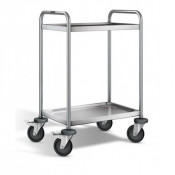Desserte Inox 304 L - 2 Plateaux - 600x400mm - H.950mm - 120kg