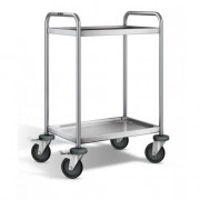 Desserte Inox 304 L - 2 Plateaux - 600x400mm - H.950mm - 120kg