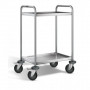 Desserte Inox 304 L - 2 Plateaux - 600x400mm - H.950mm - 120kg