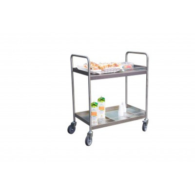 Desserte Inox 304 L - 2 Plateaux - 835x435mm - H.1030mm - 300kg