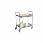 Desserte Inox 304 L - 2 Plateaux - 835x435mm - H.1030mm - 300kg