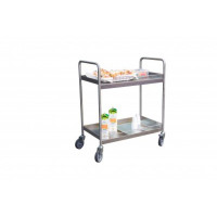 Desserte Inox 304 L - 2 Plateaux - 835x435mm - H.1030mm - 300kg