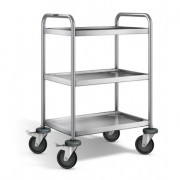 Desserte Inox 304 L - 3 Plateaux - 600x400mm - H.950mm - 120kg