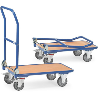 Chariot à dossier rabattable en acier - 720x450mm - 250kg