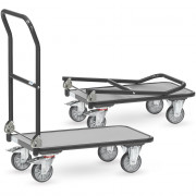 Chariot à dossier rabattable en acier - 720x450mm - 250kg