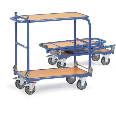 Chariot à dossier rabattable en acier - 720x450mm - 250kg