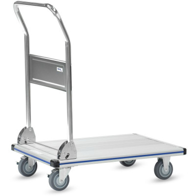 Chariot à plateau alu - 740x480mm - 150kg