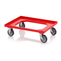 Socle rouleur pour bacs Euro – Dimensions 61,6 x 41,6 x 17,2 cm – Châssis ABS – 2 roues pivotantes, Socle rouleur pour bacs Euro – Dimensions 61,6 x 41,6 x 17,2 cm – Châssis ABS – 2 roues pivotantes,