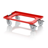 Socle rouleur pour bacs Euro – Dimensions 61,6 x 41,6 x 17,2 cm – Châssis ABS – 2 roues pivotantes, Socle rouleur pour bacs Euro – Dimensions 61,6 x 41,6 x 17,2 cm – Châssis ABS – 2 roues pivotantes,
