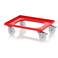 Socle rouleur pour bacs Euro – Dimensions 61,6 x 41,6 x 17,2 cm – Châssis ABS – 2 roulettes pivotant Socle rouleur pour bacs Euro – Dimensions 61,6 x 41,6 x 17,2 cm – Châssis ABS – 2 roulettes pivotant