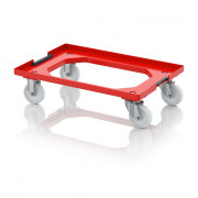 Socle rouleur pour bacs Euro – Dimensions 61,6 x 41,6 x 17,2 cm – Châssis ABS – 2 roulettes pivotant