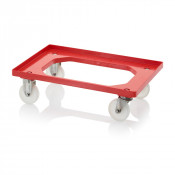 Socle rouleur pour bacs Euro – Dimensions 61,6 x 41,6 x 17,2 cm – Châssis ABS – 2 support en acier i