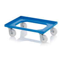 Socle rouleur pour bacs Euro – Dimensions 61,6 x 41,6 x 17,2 cm – Châssis ABS – 4 roues pivotantes Socle rouleur pour bacs Euro – Dimensions 61,6 x 41,6 x 17,2 cm – Châssis ABS – 4 roues pivotantes