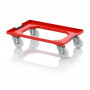 Socle rouleur pour bacs Euro – Dimensions 61,6 x 41,6 x 17,2 cm – Châssis ABS – 4 roulettes pivotant