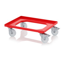 Socle rouleur pour bacs Euro – Dimensions 62 x 42 cm – 2 roues pivotantes, 2 roues pivotantes avec f Socle rouleur pour bacs Euro – Dimensions 62 x 42 cm – 2 roues pivotantes, 2 roues pivotantes avec f