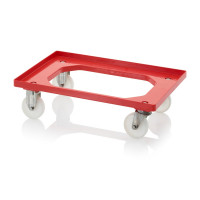 Socle rouleur pour bacs Euro – Dimensions 62 x 42 cm – 2 support en acier inoxidable de roues pivota Socle rouleur pour bacs Euro – Dimensions 62 x 42 cm – 2 support en acier inoxidable de roues pivota
