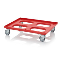 Socle rouleur pour bacs Euro – Dimensions 81,68 x 61,68 x 17,69 cm – 2 roues pivotantes, 2 roues piv Socle rouleur pour bacs Euro – Dimensions 81,68 x 61,68 x 17,69 cm – 2 roues pivotantes, 2 roues piv