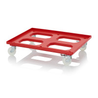 Socle rouleur pour bacs Euro – Dimensions 81,68 x 61,68 x 17,69 cm – 2 roues pivotantes, 2 roues piv Socle rouleur pour bacs Euro – Dimensions 81,68 x 61,68 x 17,69 cm – 2 roues pivotantes, 2 roues piv