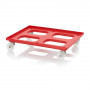 Socle rouleur pour bacs Euro – Dimensions 81,68 x 61,68 x 17,69 cm – 4 roues pivotantes