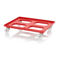 Socle rouleur pour bacs Euro – Dimensions 81,68 x 61,68 x 17,69 cm – 4 roues pivotantes Socle rouleur pour bacs Euro – Dimensions 81,68 x 61,68 x 17,69 cm – 4 roues pivotantes