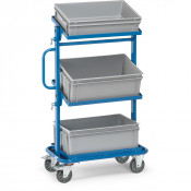 Chariot Porte-Bacs 3 Plateaux - 605x405mm - 200kg