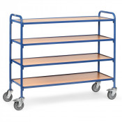Chariot Porte-Bacs 4 Plateaux - 1250x470mm - 250kg