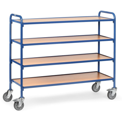 Chariot Porte-Bacs 4 Plateaux - 1250x470mm - 250kg