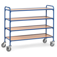 Chariot Porte-Bacs 4 Plateaux - 1250x470mm - 250kg Chariot Porte-Bacs 4 Plateaux - 1250x470mm - 250kg