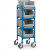 Chariot Porte-Bacs 4 Plateaux - 320x470mm - 250kg